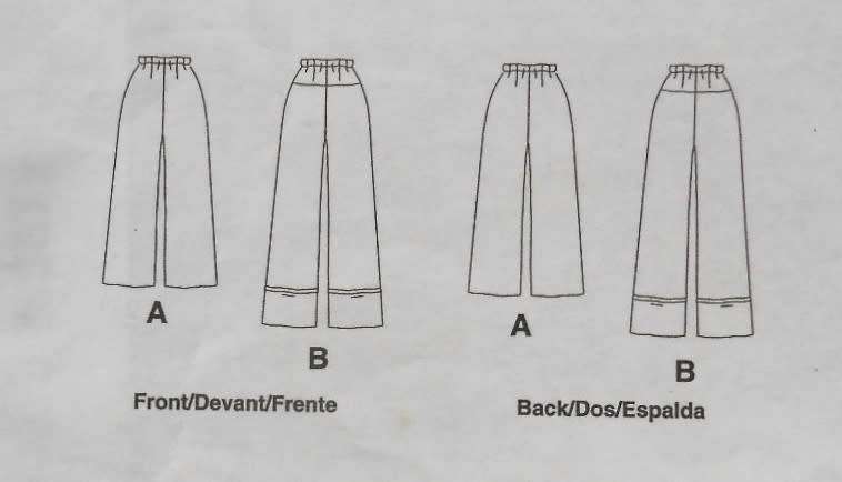 McCALLS M5813 PANTS IN 2 LENGTHS SIZE XS-S-M (4-14) COMPLETE-CUT TO M (12-14)