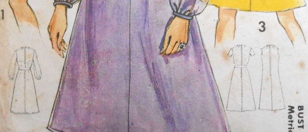 VINTAGE MAUDELLA 5821A-LINE DRESS WITH SCOOP NECK SIZE 12-14-16-18 - COMPLETE-SEE LISTING