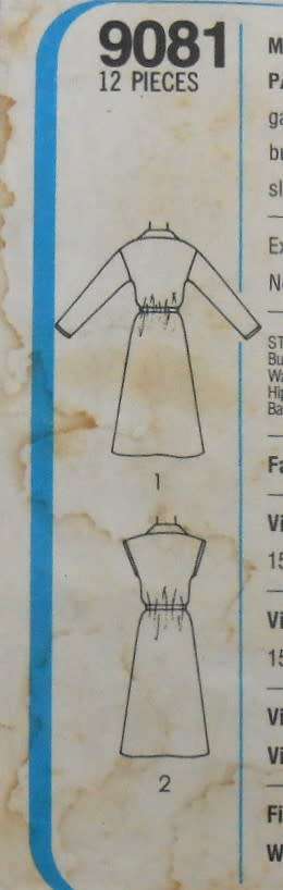 SIMPLICITY 9081-PULLOVER DRESS & TIE BELT SIZE 14-16-18 COMPLETE-CUT TO 18