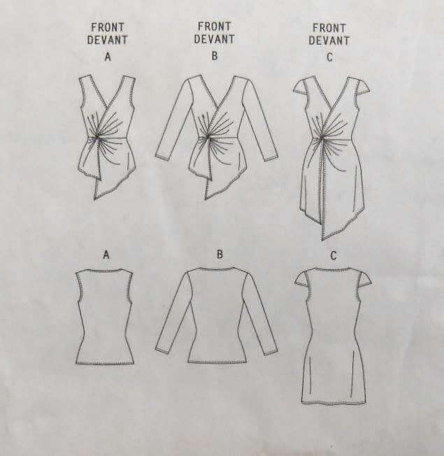 BUTTERICK B5185 SET OF TOPS SIZE 16-18-20-22 COMPLETE-CUT TO 20