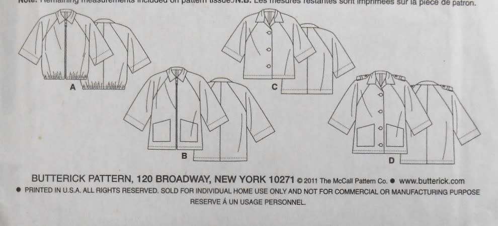 BUTTERICK B5648 SETOF JACKETS SIZE 8-10-12-14-16 COMPLETE-UNCUT-F/FOLDED