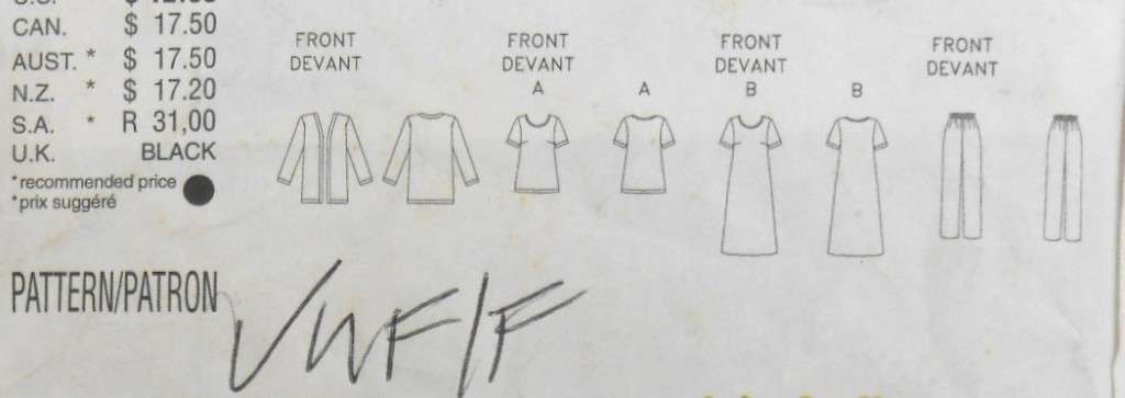 BUTTERICK 5954 JACKET-DRESS-TOP-PANTS SIZE  22W-24W-26W COMPLETE-UNCUT-F/FOLDED