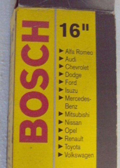 BOSCH 16" PAIR OF WIND SCREEN WIPERS - SEE PICS