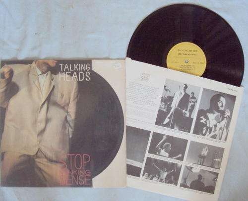 TALKING HEADS  - STOP MAKING SENSE - 1984 STEREO LP WITH ORIGINAL INNER SLEEVE + PLASTIC COVER