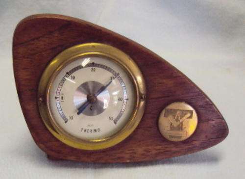 MASON'S ISSUE TEAK THERMOMETER - SEE PICS TO APPRECIATE
