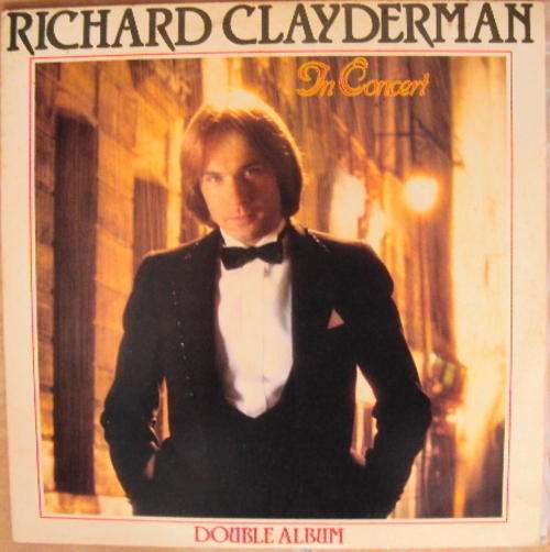 RICHARD CLAYDERMAN - IN CONCERT- 1981 DOUBLE STEREO GATEFOLD LP SET - WITH NO COVER!