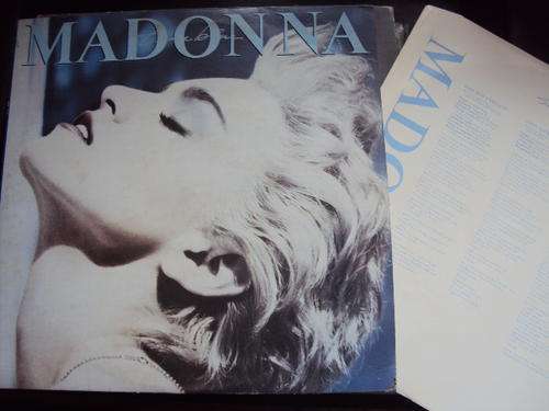 MADONNA - TRUE BLUE-1986 VINYL STEREO LP + ORIGINAL INNER SLEEVE + LIKE A VIRGIN VINYL - NO SLEEVE!