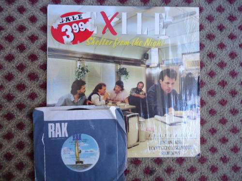EXILE - SHELTER FROM THE NIGHT STEREO LP + 45 SINGLE -KISS YOU ALL OVER B/W THERE'S BEEN A CHANGE