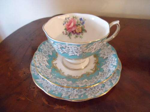 PRISTINE ROYAL ALBERT ENCHANTMENT TRIO - SEE PICTURES TO APPRECIATE