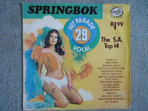 SPRINGBOK HIT PARADE -VOLUME 29 -1976 STEREO VINYL LP  - GREAT CONDITION