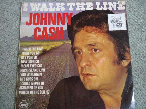 JOHNNY CASH - "I WALKED THE LINE" IMPORTED UK STEREO LP IN GREAT CONDITION