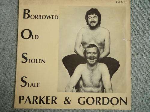 SA COMICS - JOE PARKER AND DEREK GORDON -"BORROWED - OLD - STOLEN - STALE" STEREO VINYL LP