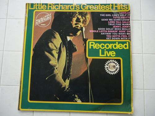 LITTLE RICHARD'S GREATEST HITS - RECORDED LIVE - 1975 STEREO LP  IN GREAT CONDITION