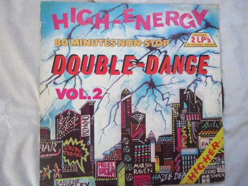 "HIGH ENERGY DOUBLE DANCE VOLUME 2" - DOUBLE GATEFOLD STEREO LP SET IN GREAT CONDITION