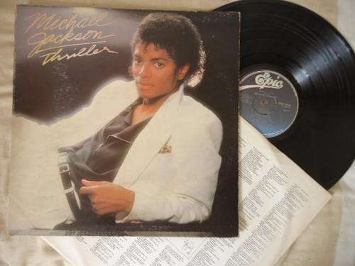 MICHAEL JACKSON "THRILLER" - 1982 STEREO GATEFOLD LP + ORIGINAL INNER SLEEVE IN EXCELLENT CONDITION