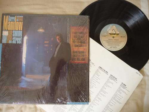 BARRY MANILOW "SWING STREET" 1987 ARISTA RECORDS STEREO LP WITH LYRICS ON INNER SLEEVE