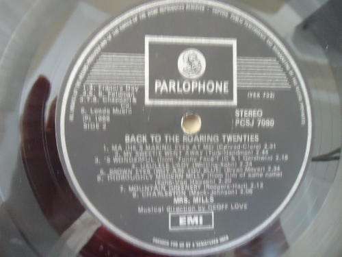 MRS MILLS "BACK TO THE ROARING TWENTIES" - 1969 STEREO LP IN FAIR CONDITION SUPPLIED WITH NO COVER