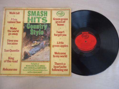 "SMASH HITS - COUNTRY STYLE" - 1970 MFP STEREO VINYL LP IN GOOD CONDITION