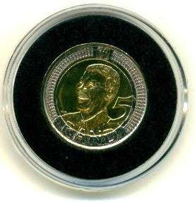 # 15 X R5 2008 MANDELA{ UNTOUCHED} and NEW in AIRTITE HOLDERS incl INSIDE RING##