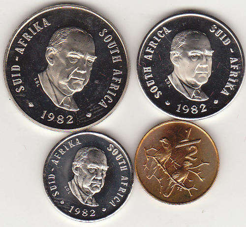 @ 1982 PROOF COINS "20c / 10c / 5c / 1/2c" - ONE BID FOR ALL @