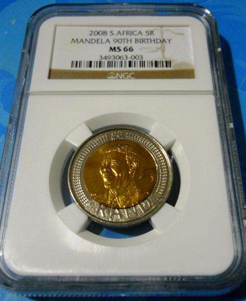 GOLDEN TONE - VERY GOOD LOOKING - MS66 - 2008 MANDELA 90th BIRTHDAY