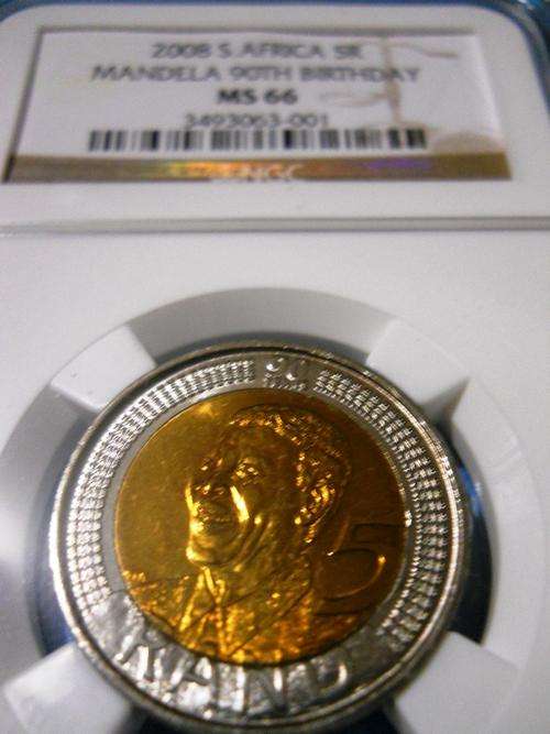 GOLDEN TONE - VERY GOOD LOOKING - MS67 - 2008 MANDELA 90th BIRTHDAY