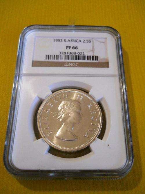 PF66 NGC GRADED - 1953 - 2,5 SHILLING - TRUE IMAGE - 3281868-022