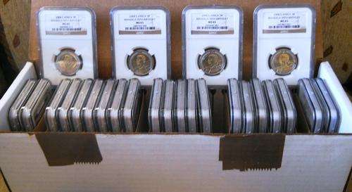 STRAIGHT from NGC - ONE BID for 25 x MS65 NGC GRADED MANDELA 90th 2008 R5 COINS