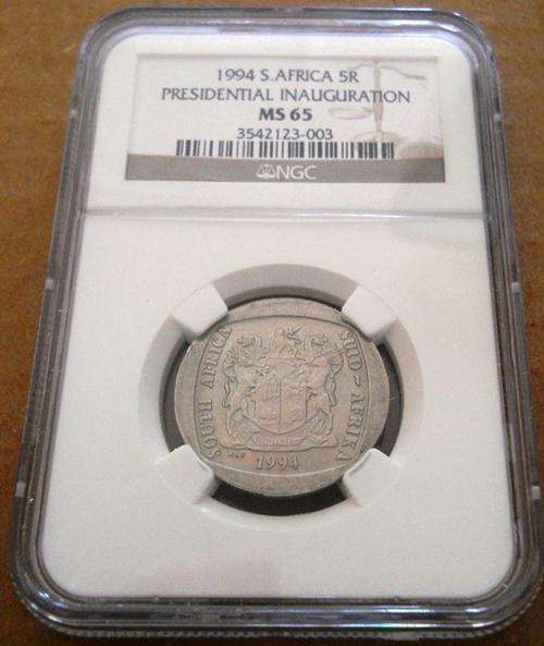 YES RARE !!!! MS65 - NGC GRADING - VERY HIGH GRADE - 1994 INAUGURATION R5 COIN !!