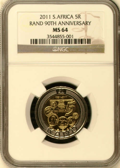 NGC GRADED MS64 - 90th ANNIVERSARY - SARB "ONLY 1 AVAILABLE"