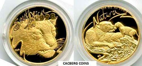 YES !!!! 1998 LEOPARD 1/4oz 24 CARAT GOLD COIN - CERTIFICATE No 1415