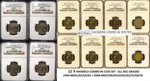WINNER TAKE-NGC GRADED SET-2008 MANDELA 90th + 1994 INAUGURATION - SEE DETAIL BELOW