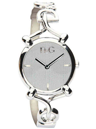 NEW Dolce & Gabbana DW0497 SilverTone Flock Watch*free EXPRESS shipping*