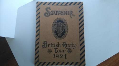 Rugby souvenir booklet (British rugby tour 1924)