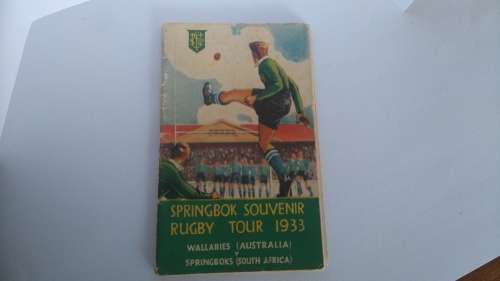 Rugby souvenir booklet (Wallabies tour 1933)