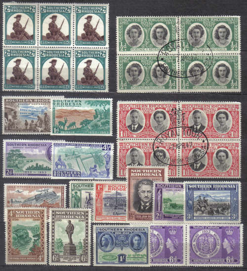 SOUTHERN RHODESIA SELECTION MINT* FULL SETS C/V R???? LOOK SCAN.