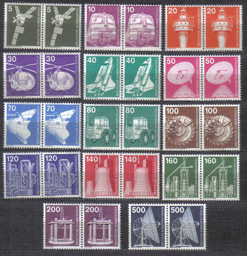 GERMANY 1975/78 ISSUES BUNDESREPUBLIC FULL SETS MINT** C/V R850.00 LOOK SCANS X2