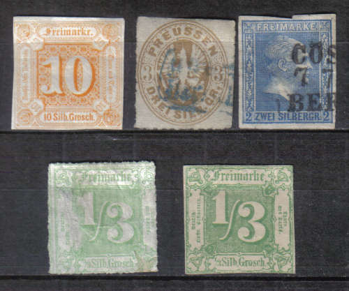 GERMAN CLASSIC ISSUE SELECTION STATES F.U. AS SHOWN C/V R???? LOOK SCAN.