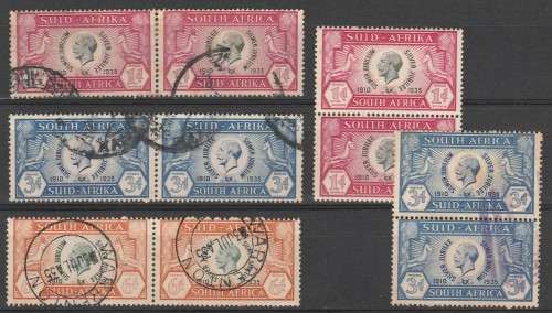 SOUTH AFRICA 1935 ISSUE SILVER JUBILEE F.U. C/V R1,780.00 ++++ LOOK SCAN.