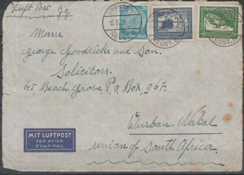 GERMAN REICH 1938 COVER FRONT FRANKED WITH Mi#522,669,670 DATED 5/8/38 C/V R400.00 LOOK SCAN