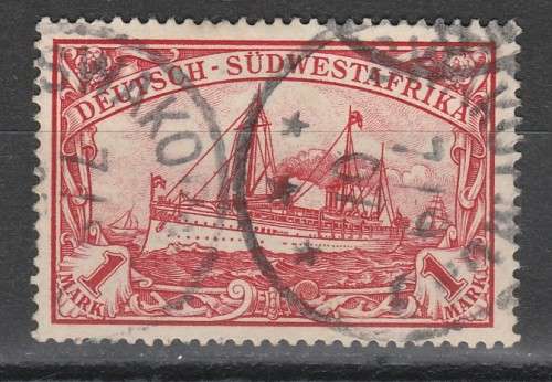 SOUTH WEST AFRICA 1901 ISSUE NO W/M SACC#22 F.U. SIGNED C/V R700.00++++ LOOK SCANS