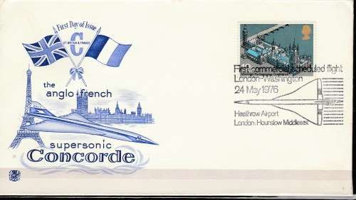 GREAT BRITAIN 1st FLIGHT CONCORDE 1970 F.D.C. LOOK SCAN