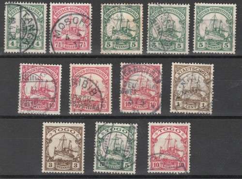 GERMANY OCCUPATION SELECTION OF F.U. "KAISERYACHT" LOOK BELOW