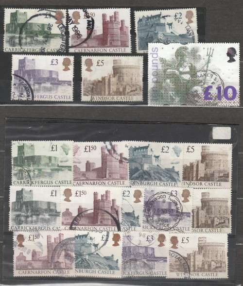 GREAT BRITAIN SELECTION CLEAN OUT OF CASTLES C/V R???? LOOK SCAN