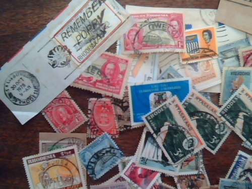 RHODESIA SELECTION POSTMARKS COULD BE THE ONE LOOK SCANS X 3