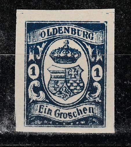 GERMANY CLASSIC STATES OLDENBURG Mi#12 MINT CHEAPEST TAKEN C/V R4,950.00 LOOK SCAN