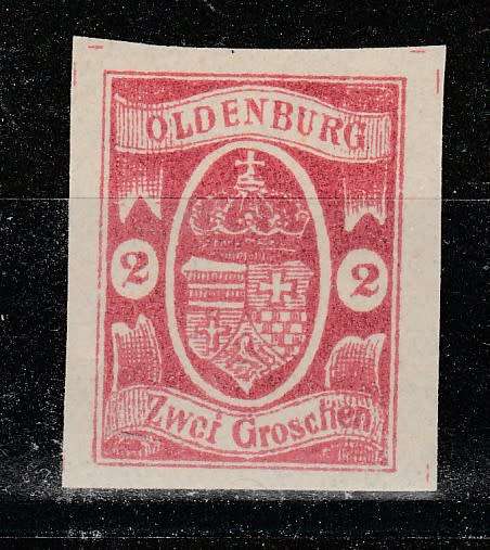 GERMANY CLASSIC STATES OLDENBURG Mi#13 MINT C/V R9,050.00 LOOK SCAN