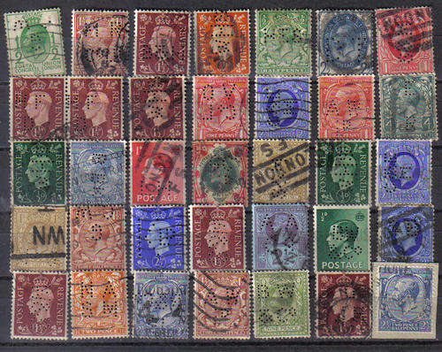 GREAT BRITIAN SELECTION PERFINS WOW!!!