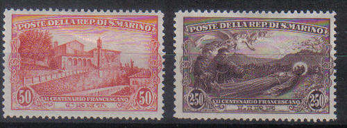 SAN MARINO 1928 ISSUE TOP VALUE SHOWN MINT C/V R600.00++++