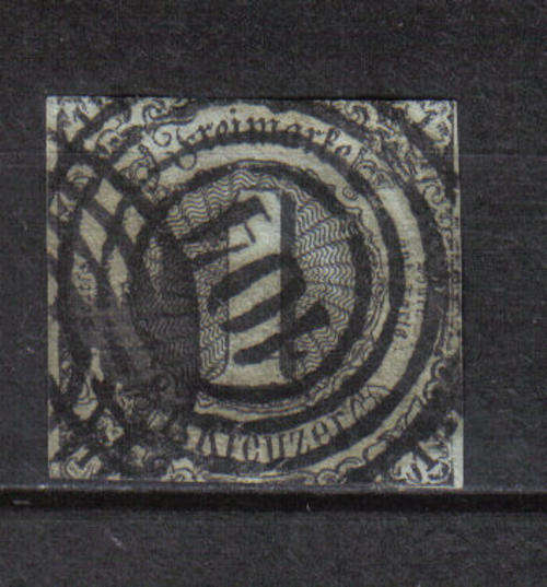 GERMANY THURN & TAXIS 1852 ISSUE Mi#7b F.U.C/V R400.00 LOOK BELOW